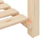 Jardinier vidaXL avec étagère 71x37x76 cm en bois massif de sapin