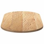 vidaXL Dessus de table 100x50x2 cm bois de chêne massif ovale