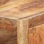 vidaXL Table console Doré 90x30x75 cm Bois de récupération massif