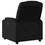 vidaXL Fauteuil de massage inclinable électrique noir similicuir