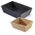 Corbeille carton micro-cannelure noir 40 x 26 x 11 cm (colis de 25)