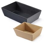 Corbeille carton micro-cannelure noir 40 x 26 x 11 cm (lot de 25)