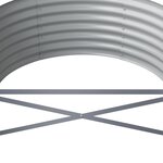 vidaXL Lit surélevé de jardin Acier enduit de poudre 224x80x36 cm Vert
