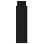 vidaXL Cabinet à chaussures 2 Pièces Chêne noir 85 x 18 x 90 cm