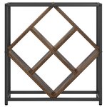 vidaXL Étagère à vin Chêne fumé 51 x 18 x 52 5 cm Bois d'ingénierie