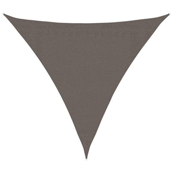 vidaXL Parasol en PEHD triangulaire 3 6 x 3 6 x 3 6 m Anthracite