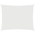 vidaXL Voile de parasol tissu oxford rectangulaire 3 5x5 m blanc