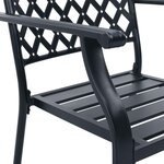 vidaXL Ensemble de chaises de jardin empilables 7 Pièces anthracite