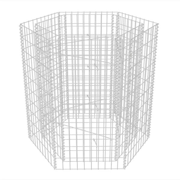 vidaXL Lit surélevé à gabion hexagonale 100x90x100 cm