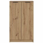 vidaXL Armoire à chaussures chêne artisanal bois d'ingénierie