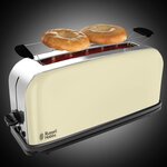 Russell hobbs grille-pain à fente longue colours plus crème 1000 w