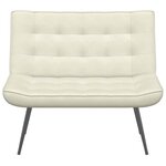 vidaXL Banc crème 110x74x84 cm velours