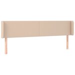 vidaXL Tête de lit avec oreilles Cappuccino 163x16x78/88 cm Similicuir