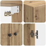 vidaXL Armoire Murale 66 x 34 5 x 90 cm Bois d'ingénierie