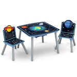 Delta children table et chaises enfant avec rangement noir