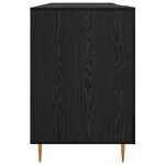 vidaXL Bureau avec porte Chêne noir 140 x 50 x 75 cm Bois d'ingénierie