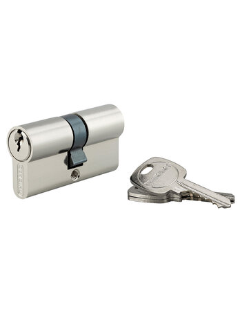 THIRARD - Cylindre de serrure double entrée STD UNIKEY (achetez-en plusieurs  ouvrez avec la même clé)  30x30mm  3 clés  nickelé