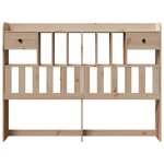 vidaXL Tête de lit avec rangement 140 cm bois massif de pin