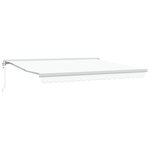 Store rétractable automatique vidaXL Blanc 400x300 cm