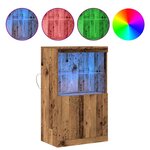 vidaXL Buffet Marron 60 x 37 x 100 cm Bois d'ingénierie