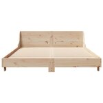 vidaXL Cadre de lit sans matelas 135x190 cm bois de pin massif