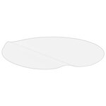vidaXL Protecteur de table transparent Ø 110 cm 1 6 mm PVC
