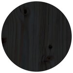 vidaXL Table basse Noir Ø 35x35 cm Bois massif de pin
