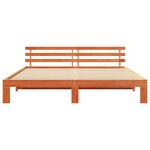 vidaXL Cadre de lit Marron 180 x 200 cm Bois de pin massif