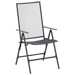 vidaXL Ensemble de salle à manger pour jardin 9 Pièces Anthracite