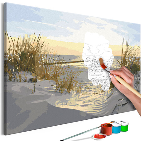 Tableau à peindre par soi-même - on dunes l x h en cm 60x40