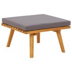 vidaXL Salon de jardin 7 Pièces avec coussins Bois d'acacia solide