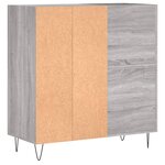 vidaXL Armoire à disques sonoma gris 84 5x38x89 cm bois d'ingénierie