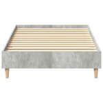 vidaXL Cadre de lit Gris béton 90 x 200 cm Bois d'ingénierie