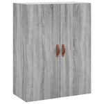 vidaXL Armoire murale sonoma gris 69 5x34x90 cm