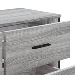 vidaXL Commode sonoma gris 91x35 5x74 5 cm bois d'ingénierie