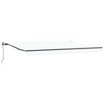 vidaXL Auvent rétractable automatique Blanc 450 x 350 cm