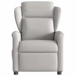 vidaXL Fauteuil inclinable gris nuage tissu