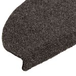 vidaXL Tapis d'escalier autocollants 20 pièces 65 x 21 x 4 cm Anthracite Demi-rond Grand