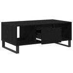 vidaXL Table basse Chêne noir 90 x 50 x 36.5 cm Bois d'ingénierie