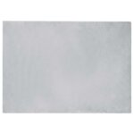 vidaXL Tapis en Fourrure Synthétique de Lapin Olite Gris 240 x 340 cm