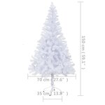 Vidaxl arbre de noël artificiel avec led et support 150cm 380 branches