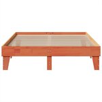 vidaXL Cadre de lit sans matelas cire marron 140x200cm bois pin massif