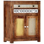 vidaXL Armoire latérale 60x30x75 cm Bois massif