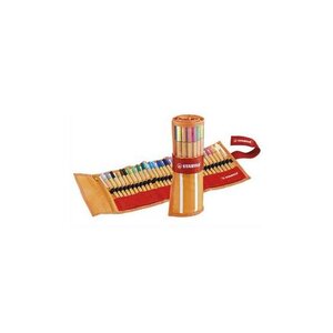 Rollerset rayé orange et blanc de 30 Stylo-Feutre POINT 88 Pointe Fine 0 4 mm STABILO