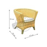 Fauteuil rotin nouméa