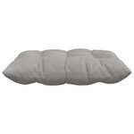 vidaXL Coussins de siège 4 Pièces Gris clair 40 x 40 x 6 cm Microfibre