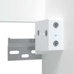 vidaXL Armoire de salle de bain avec miroir blanc bois d'ingénierie