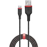 Lindy 36737 câble usb 1 m usb 2.0 usb a micro-usb b noir  rouge