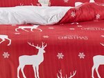 Parure de lit Noël 140 x 200 cm - Rouge