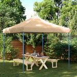 vidaXL Tente de fête 292 x 292 x 315 cm Beige Tissu Oxford